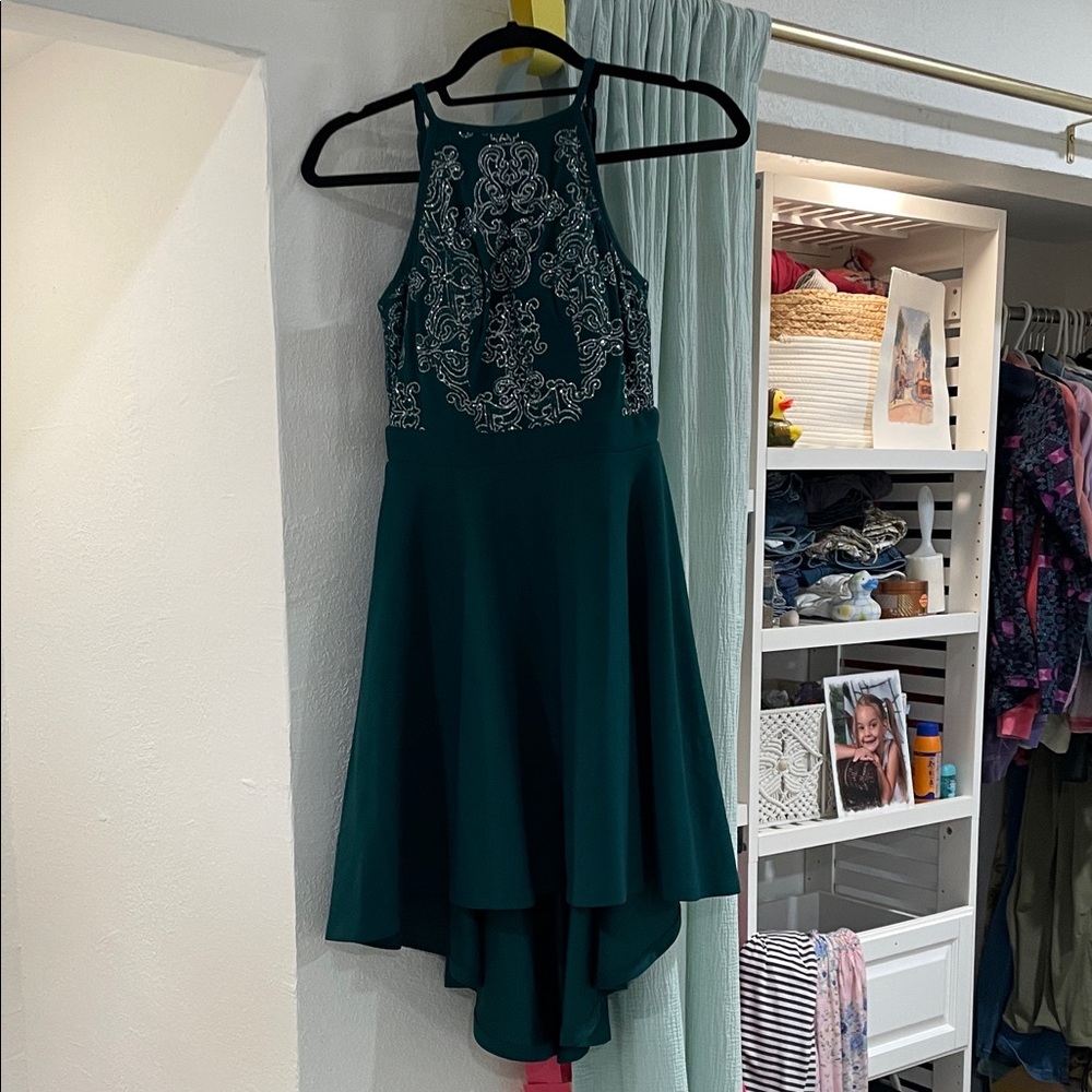 Speechless Green High Low Dress